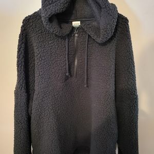 Victoria's Secret Pink half zip hoodie sherpa